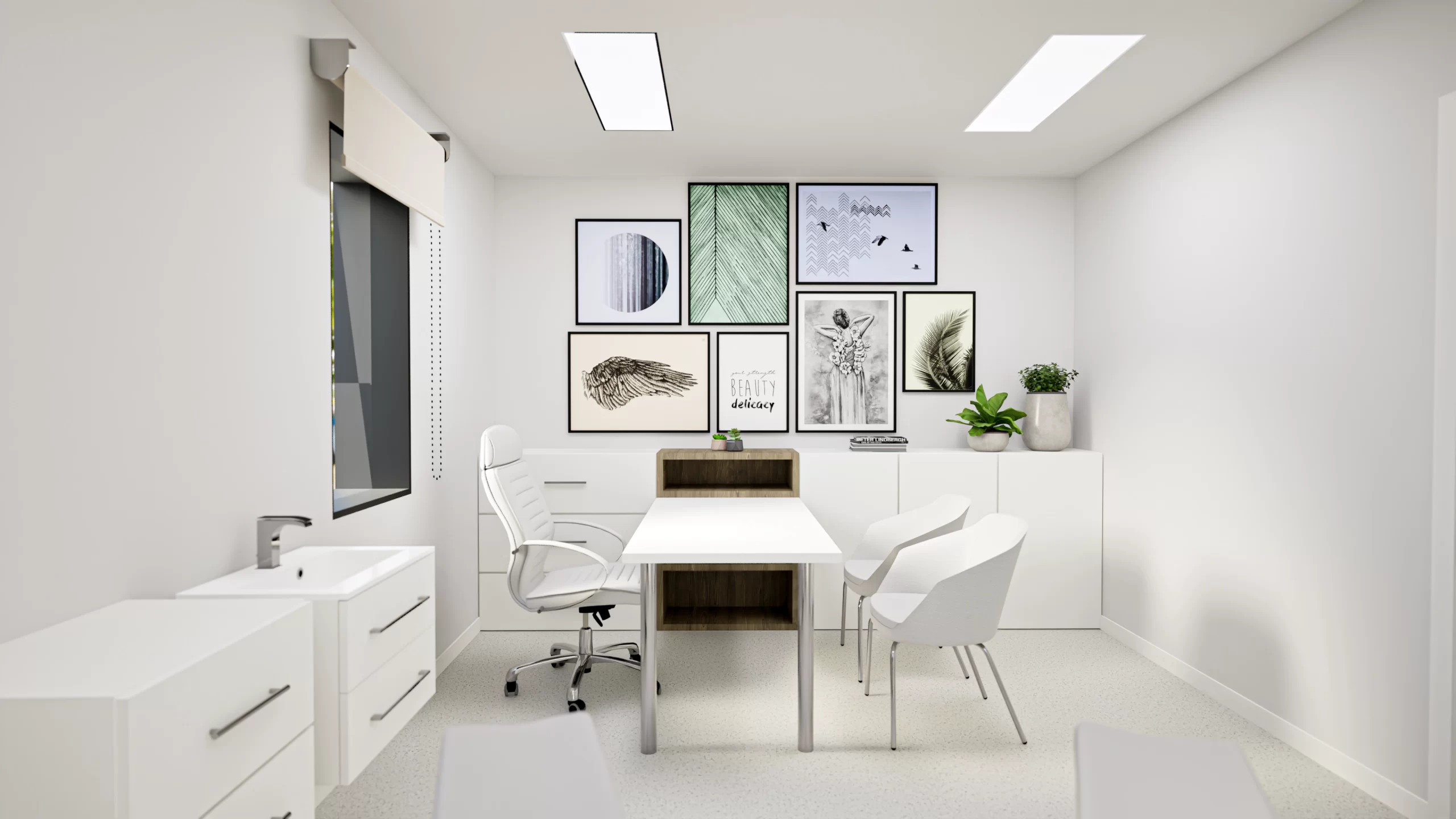 Modern and warm interior design of Polyclinic Vita in Sibenik, Croatia designed to create a comfortable patient experience